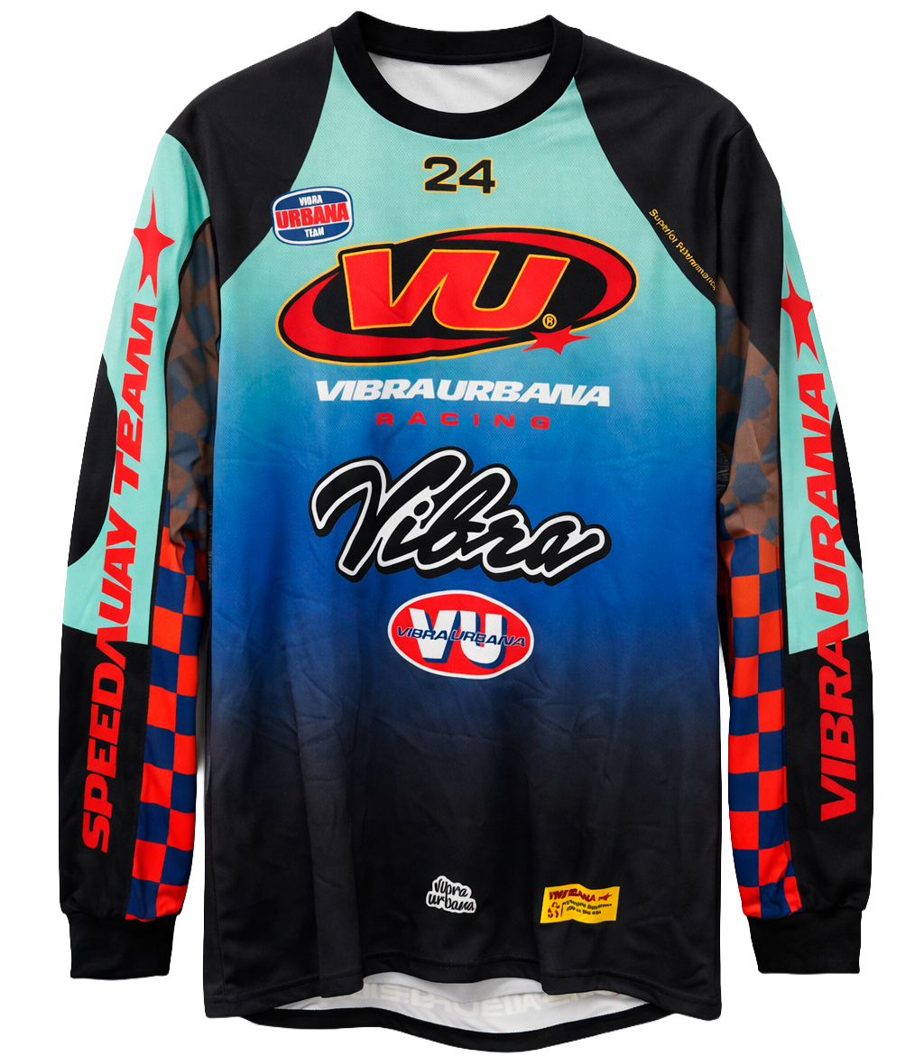 VIBRA URBANA MOTORCROSS JERSEY BLACK - JSVUMMOT