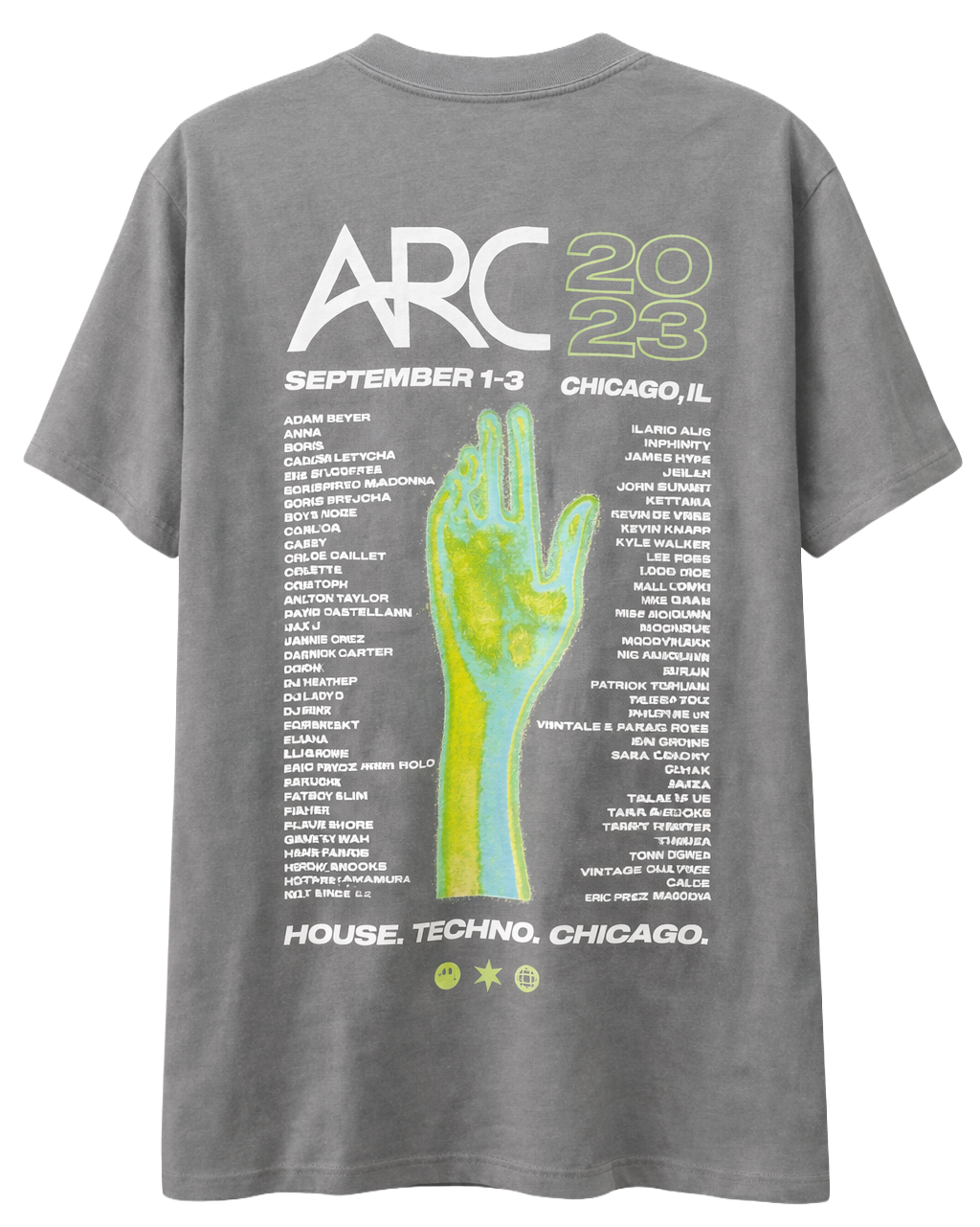 ARC FESTIVAL CHICAGO T-SHIRT CHARCOAL - SSARCHARCH