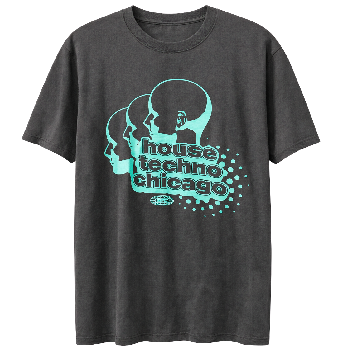 ARC FESTIVAL CHICAGO TECHNO T-SHIRT BLACK - SSARCEA