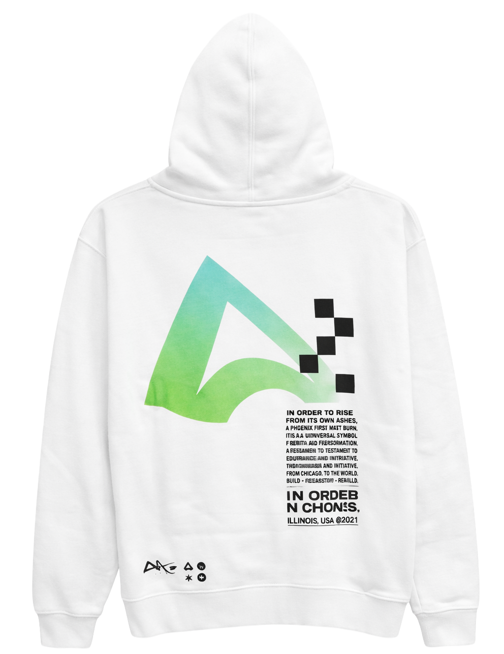 ARC MUSIC FESTIVAL CHICAGO HOODIE WHITE - HSARCFRA
