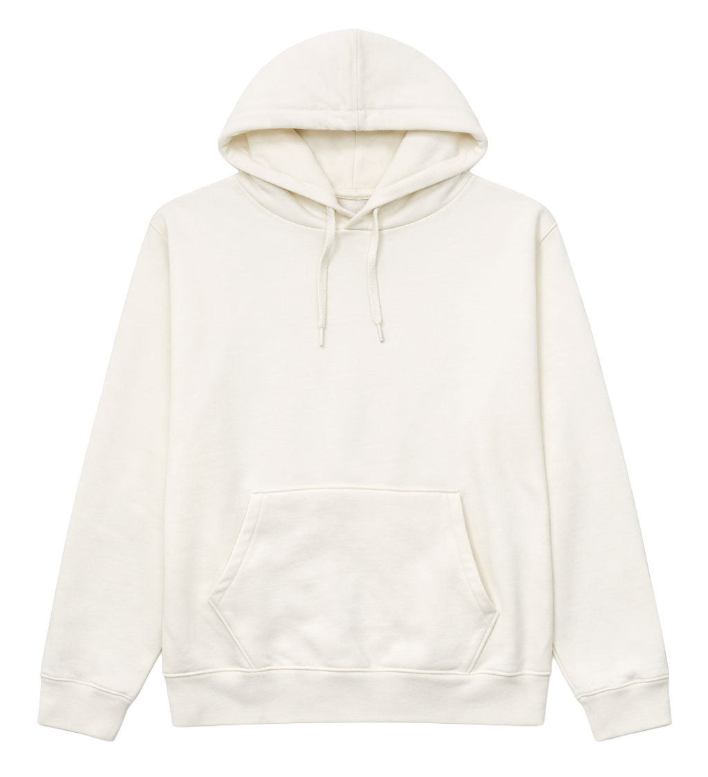 BLANK GARMENT WASH HOODIE CANNOLI CREAM - IDKNLLHD