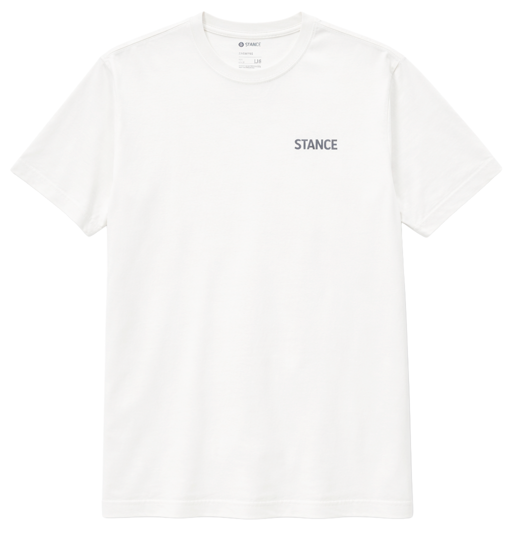 STANCE BADGE T-SHIRT WHITE - A3SS1C25BA