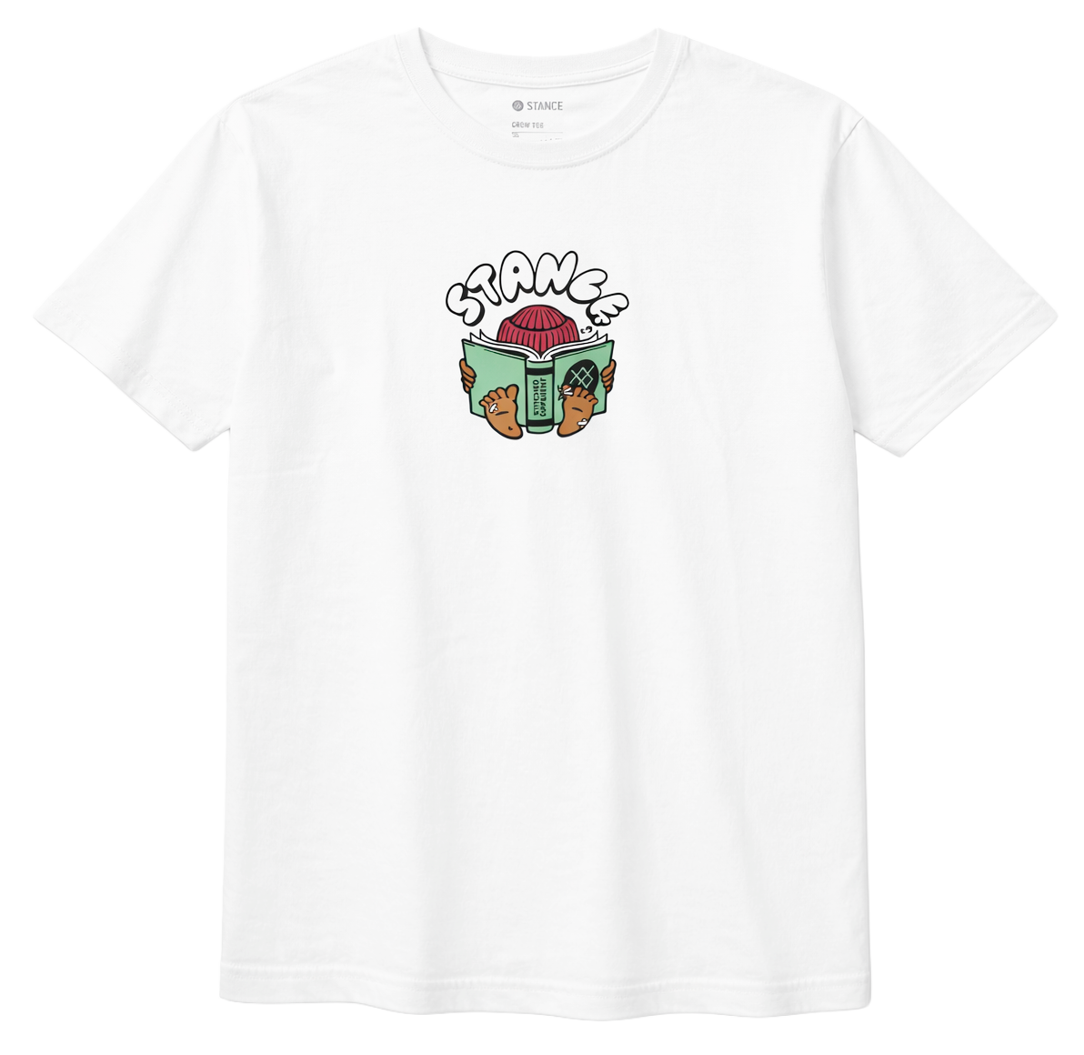 STANCE READERS T-SHIRT WHITE - A3SS1C25RE