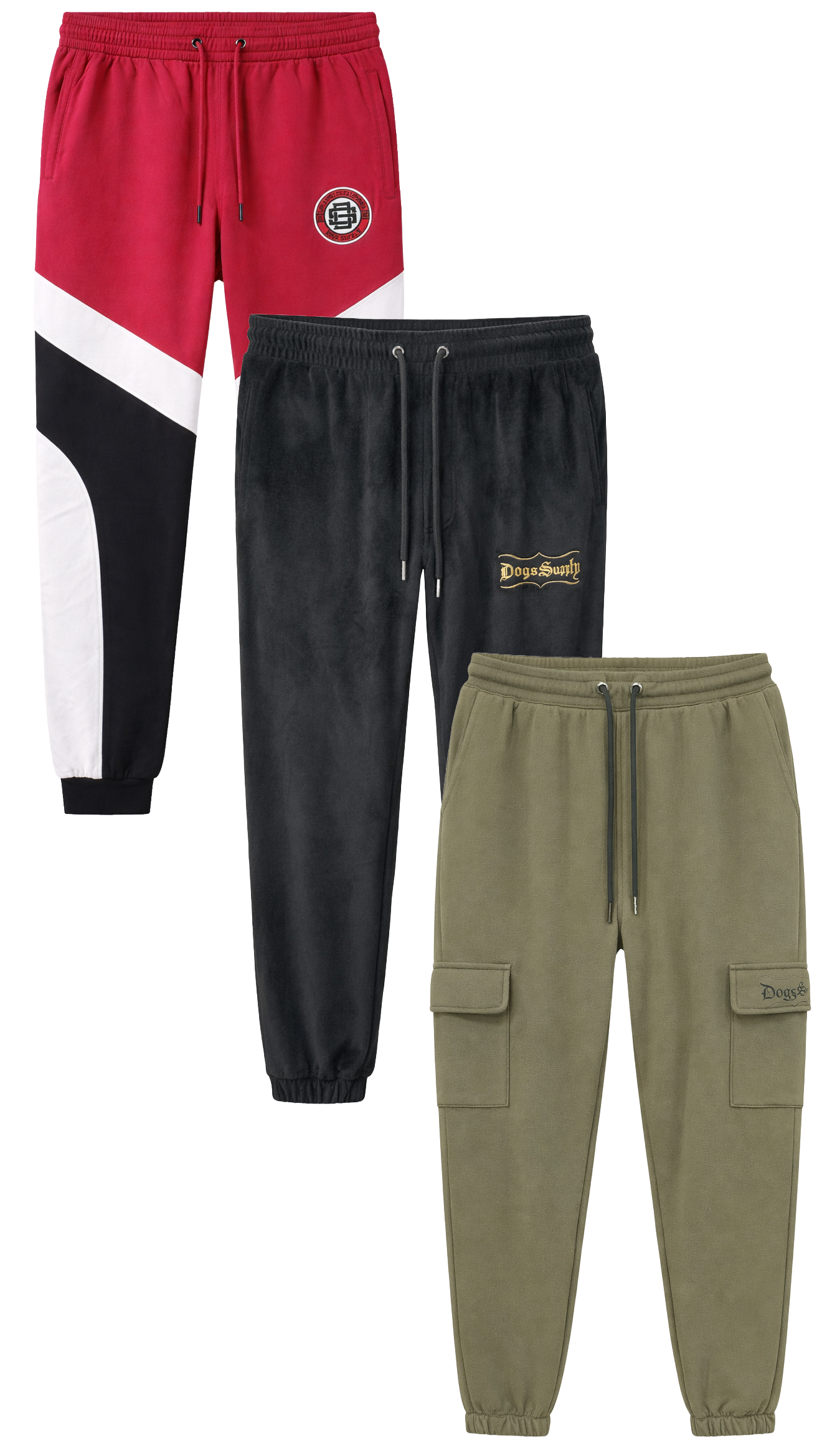DOGG SUPPLY ASSORTED JOGGER PANTS ASST - DSJGRA