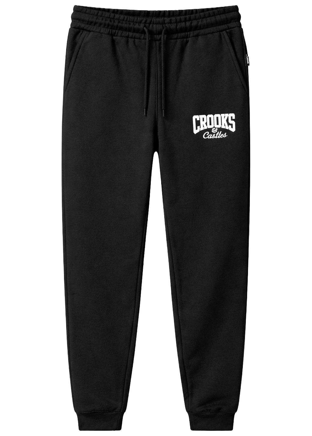CROOKS & CASTLES LOGO JOGGER PANTS BLACK - CCJGR02