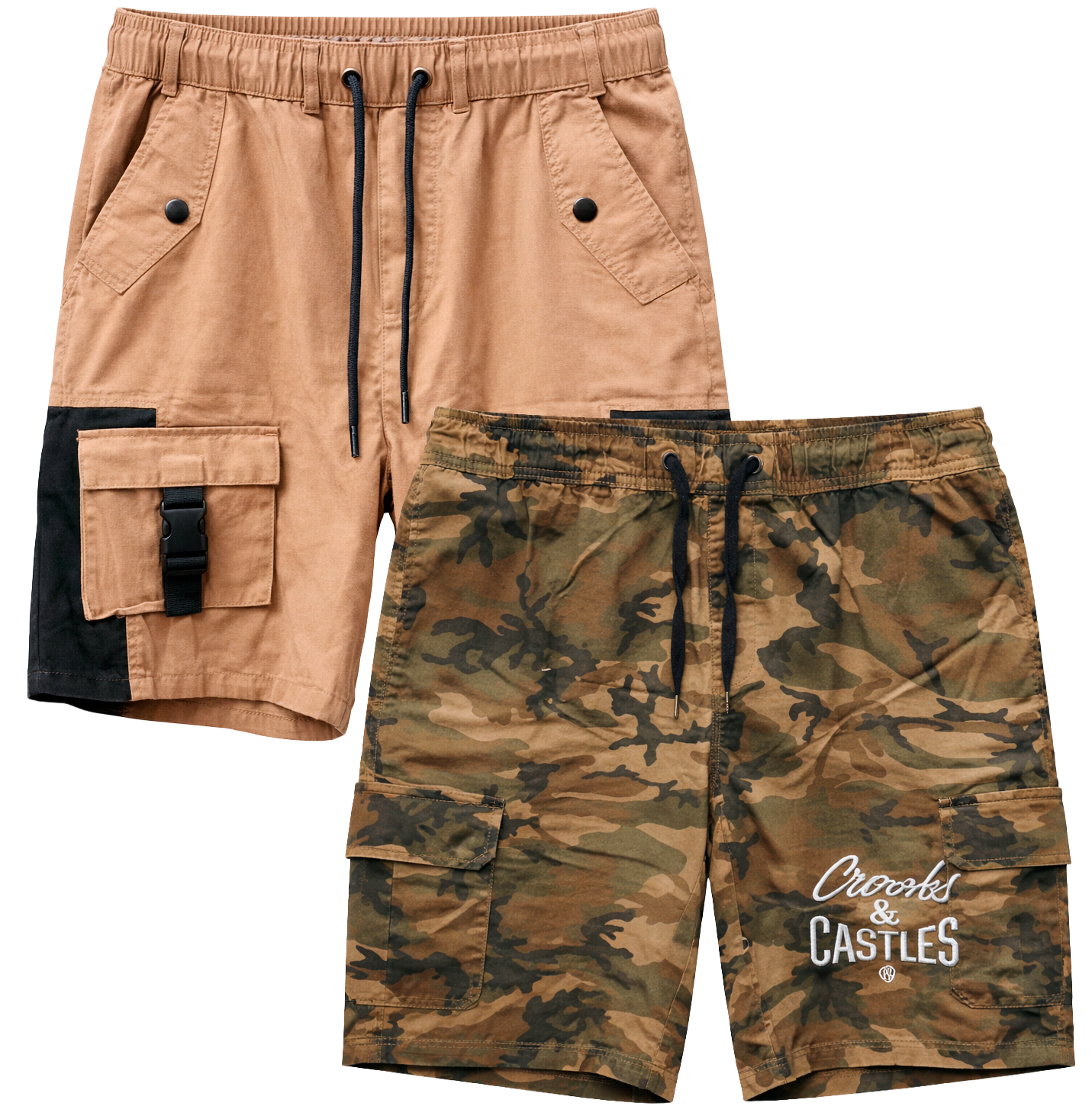 CROOKS & CASTLES ASSORTED TWILL SHORTS ASST - CCTWSHT