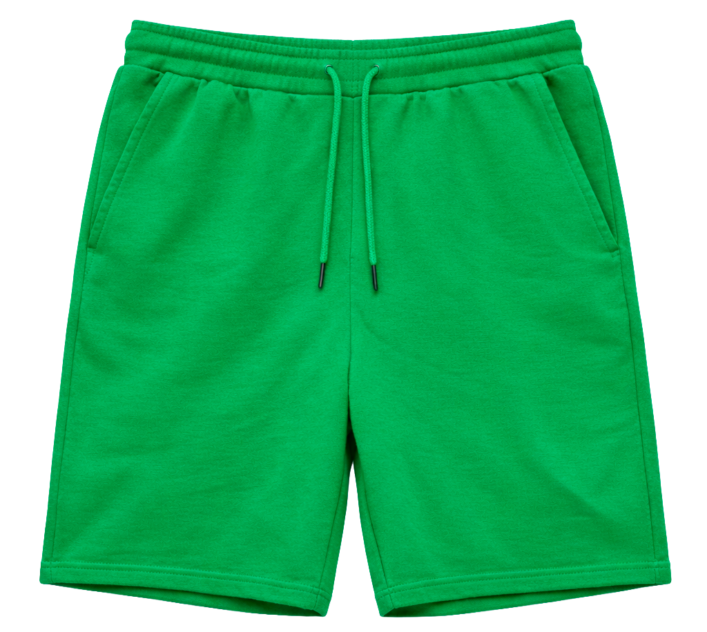 CROOKS & CASTLES BLANK SWEATSHORTS KELLY GREEN - BLANKS