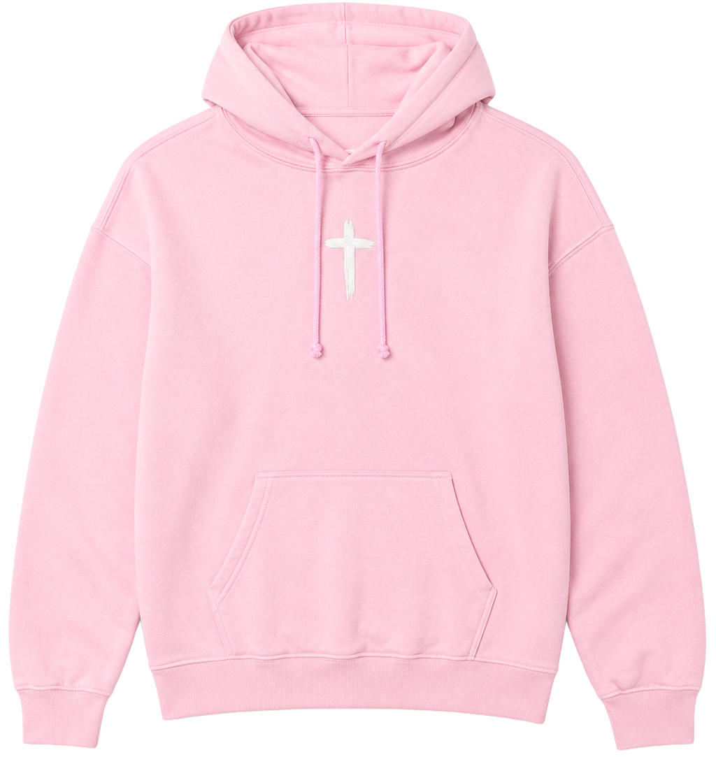 jesus　Providence P-3LD AB box + 2LOOP JESUS SAVES CROSS HOODIE PINK - JESUS LOVES YOU