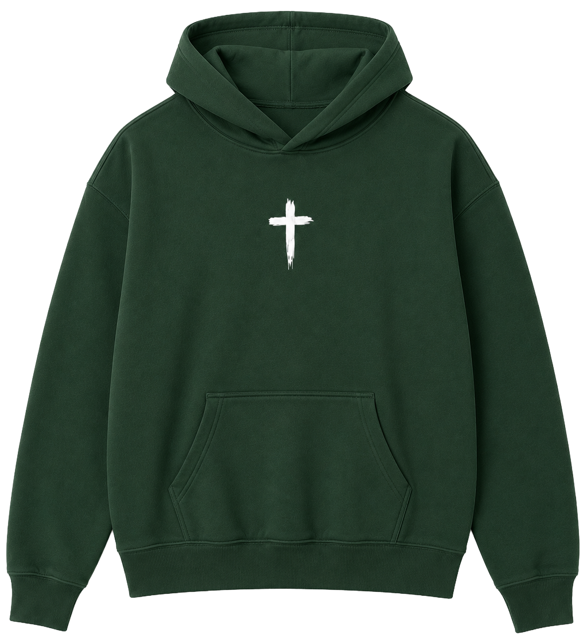 JESUS SAVES PREMIUM CROSS HOODIE FOREST - JESUS LOVES YOU