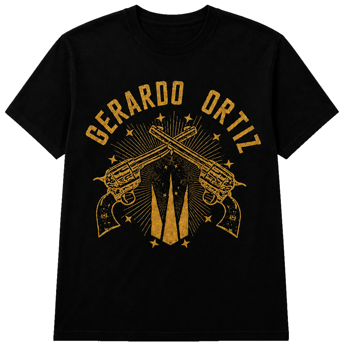 GERARDO ORTIZ GRAPHIC T-SHIRT BLACK - GOT003