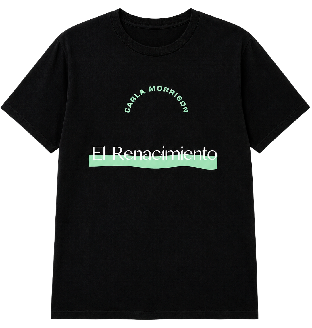 CARLA MORRISON TOUR T-SHIRT BLACK GREEN - CMSM2