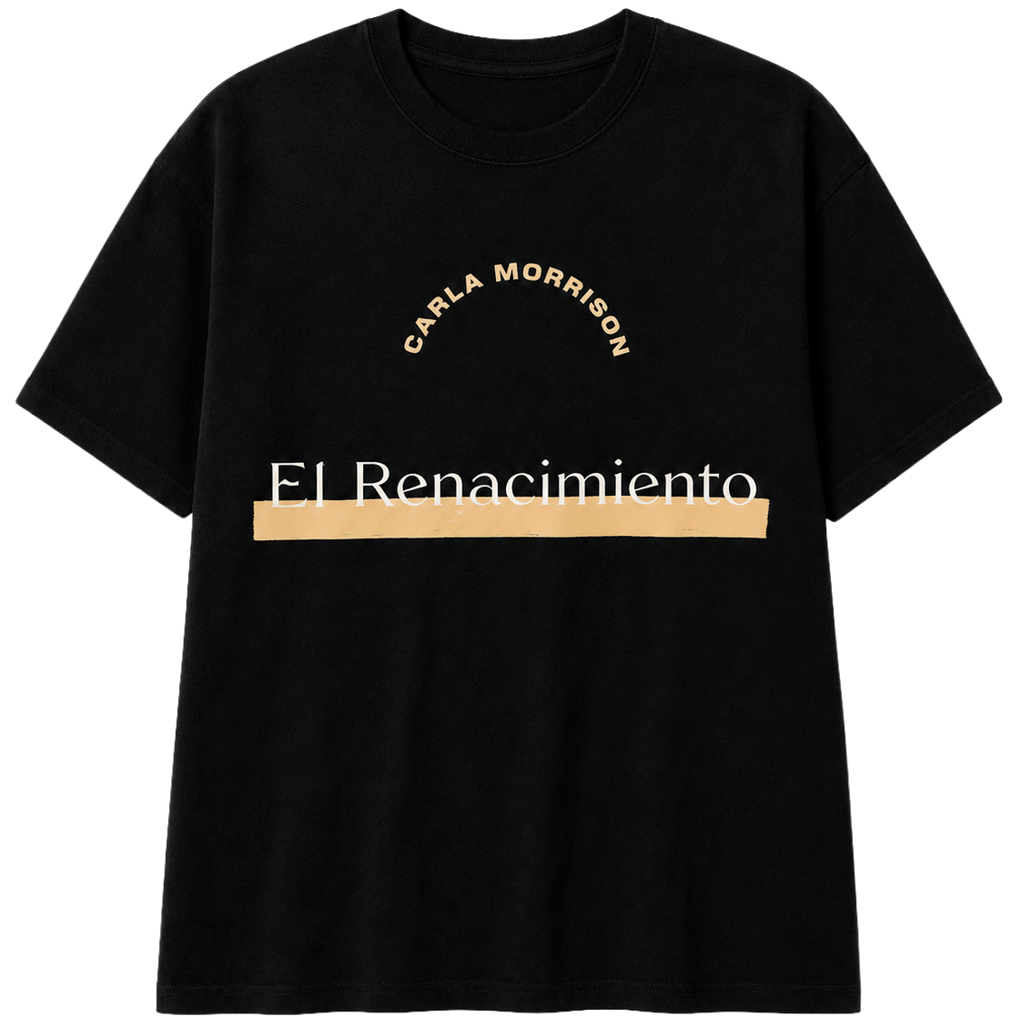 CARLA MORRISON TOUR T-SHIRT BLACK CREAM - CMSM1