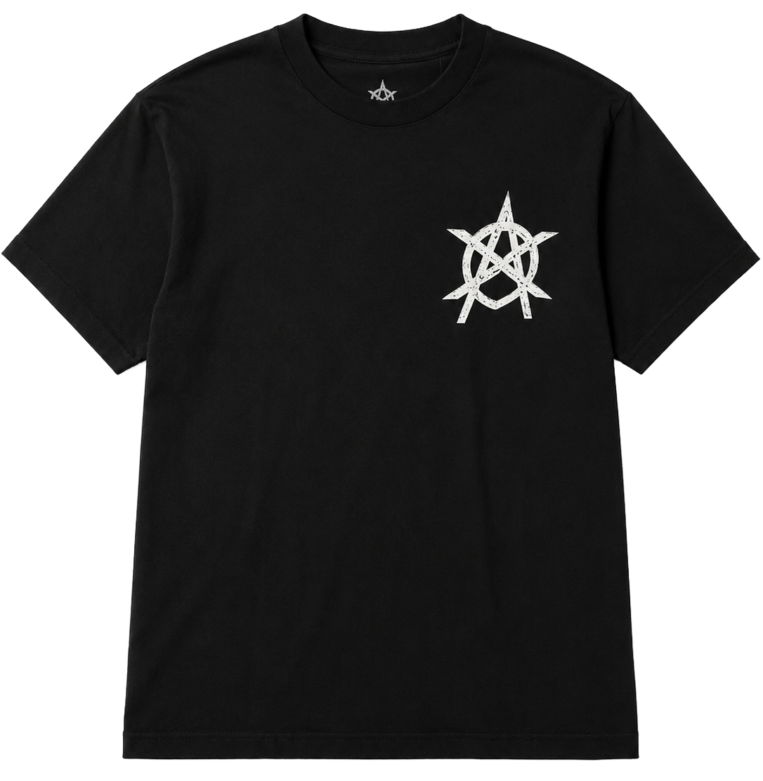 XANARCHY GRAPHIC T-SHIRT BLACK - PYRU