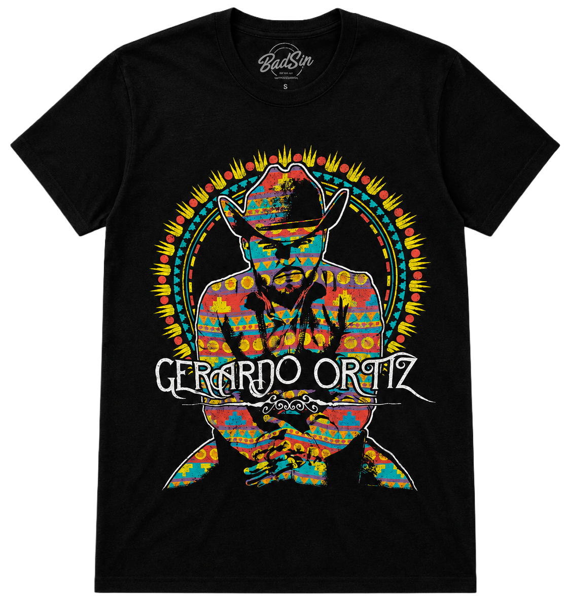 GERARDO ORTIZ GRAPHIC T-SHIRT BLACK - GOT008