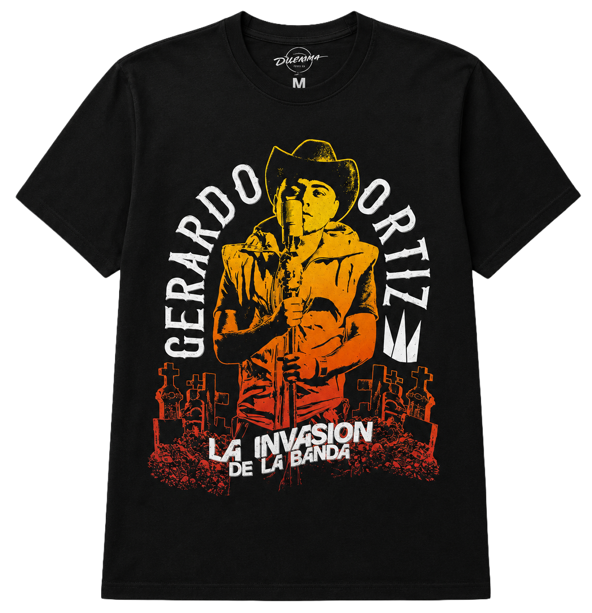 GERARDO ORTIZ TOUR T-SHIRT BLACK - GOT002