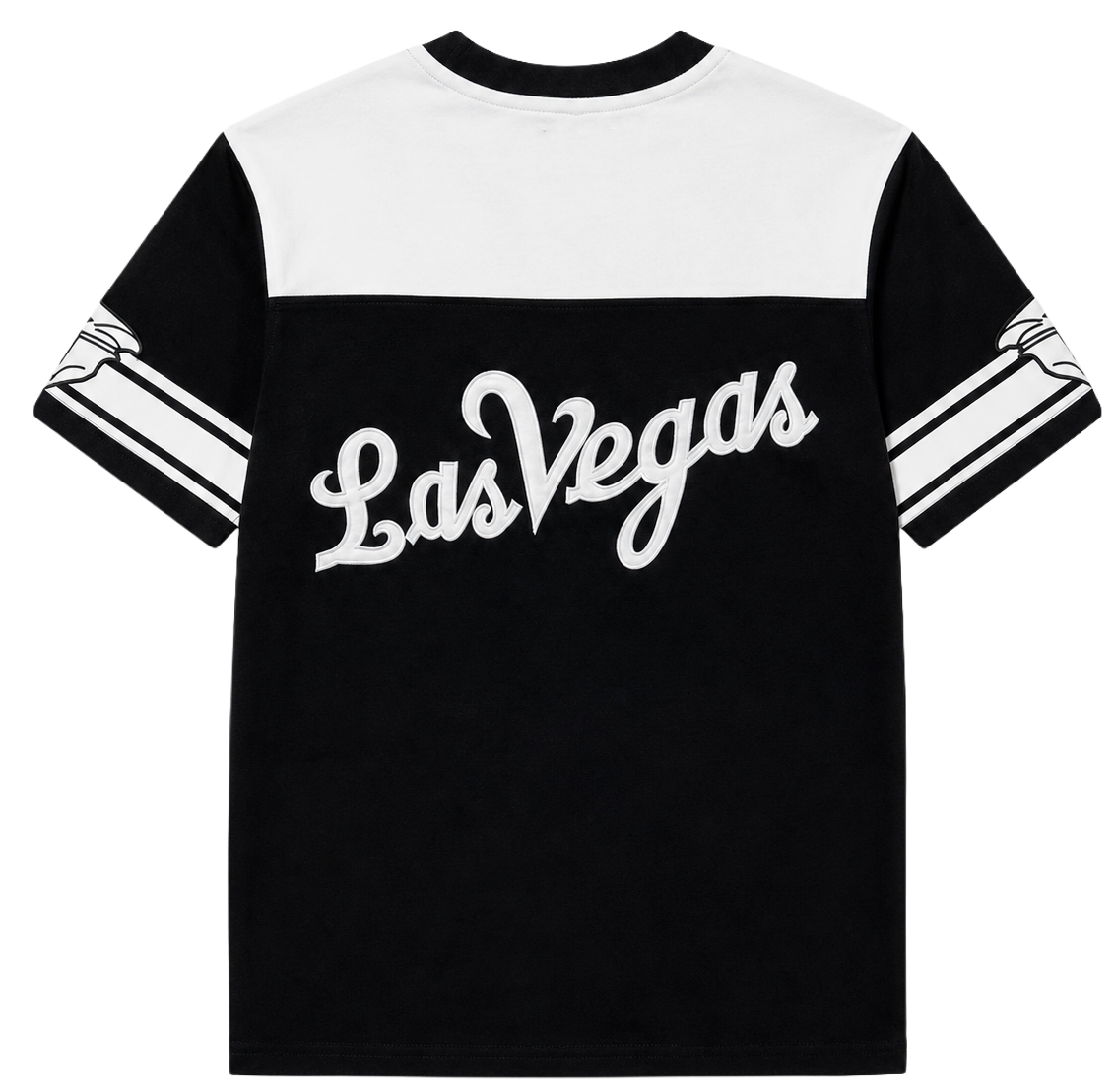 SD SPORT ATHLETIC JERSEY T-SHIRT WHITE/BLACK - SM4109BK
