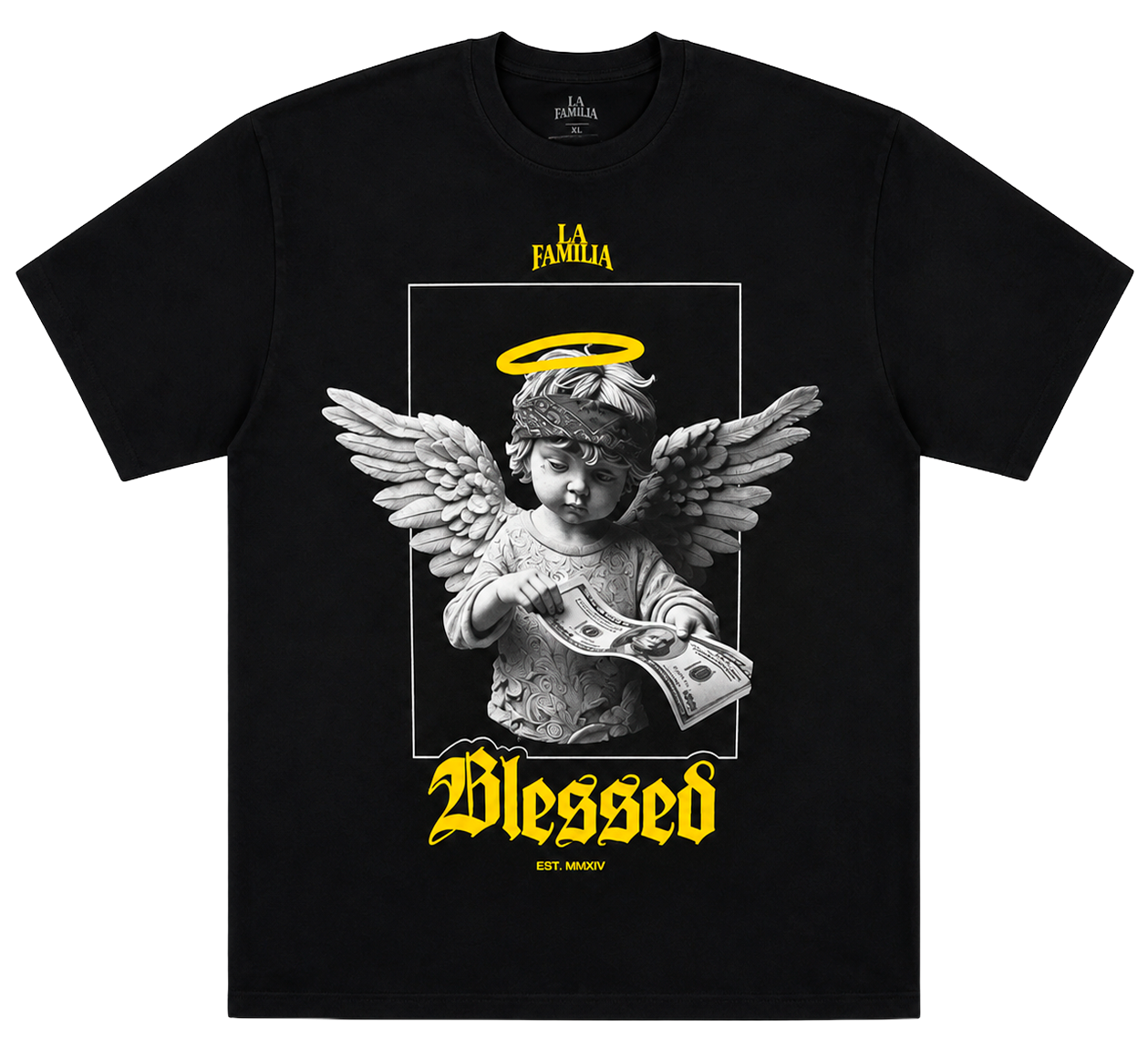 LA FAMILIA GRAPHIC T-SHIRT BLACK - LFHOL24SS014
