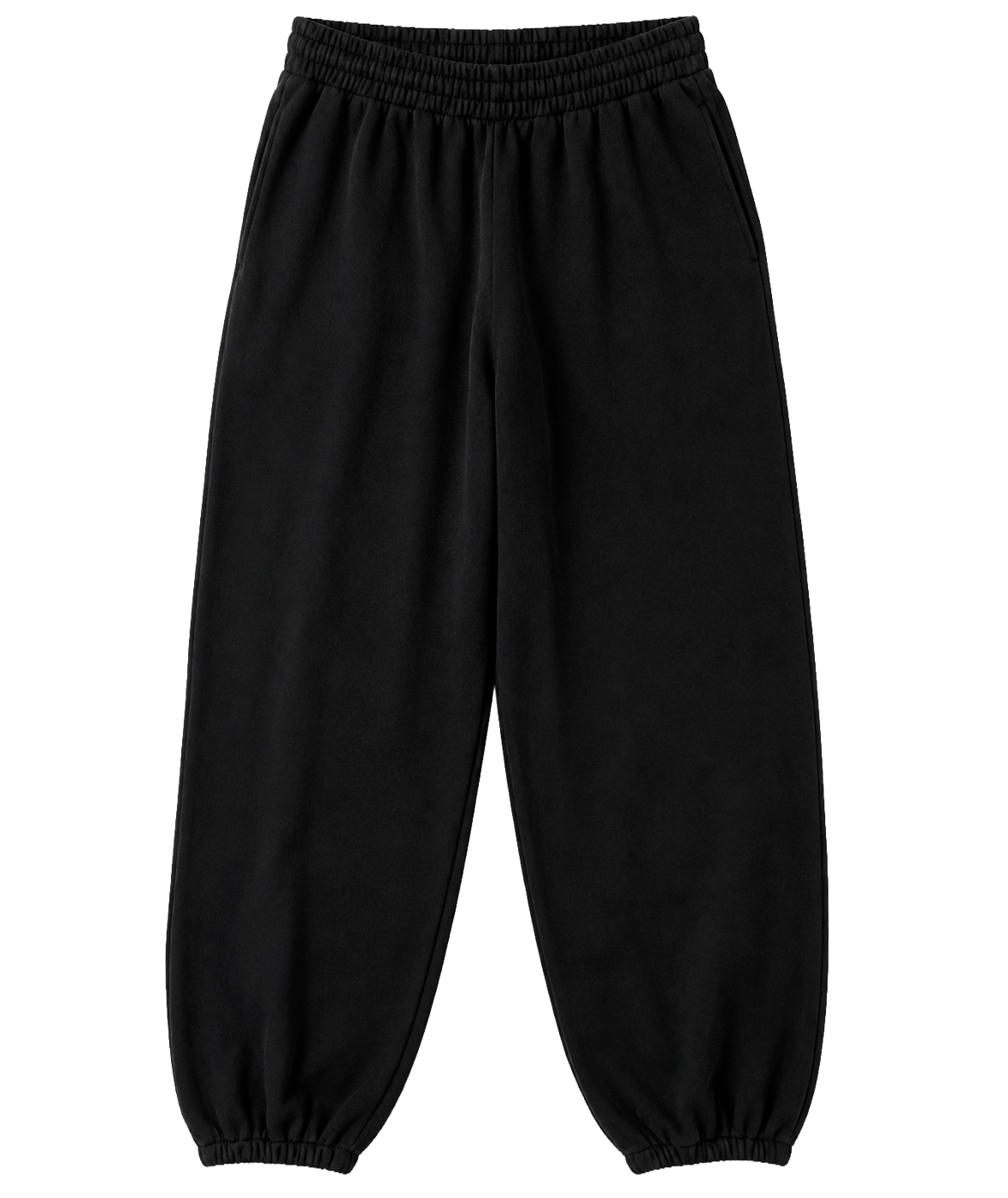 LA FAMILIA HEAVYWEIGHT SWEATPANTS GHOST BLACK - LFSP25KB001