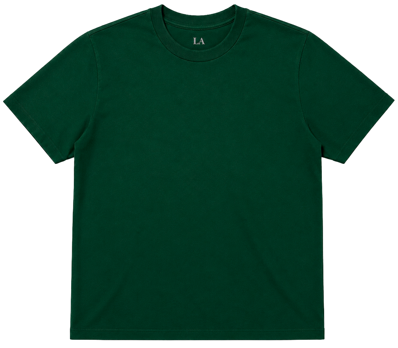LA FAMILIA BLANK T-SHIRT HUNTER GREEN - LFSP23SS005