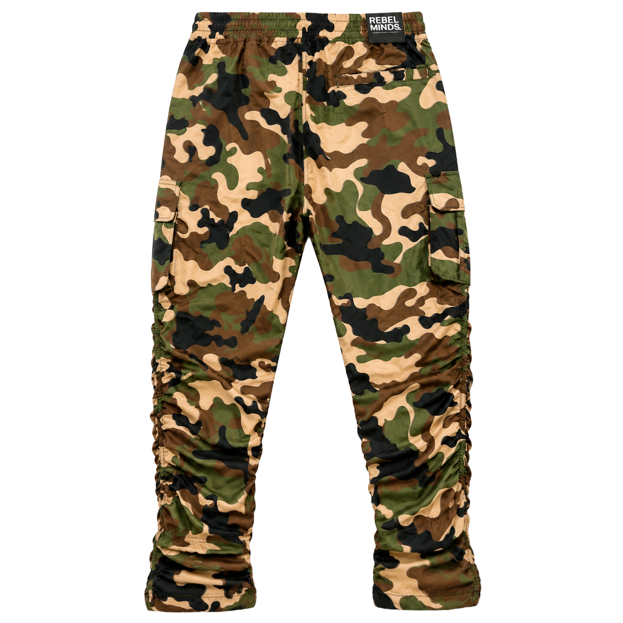 REBEL MINDS CARGO WINDBREAKER PANTS WOODLAND - 152-449