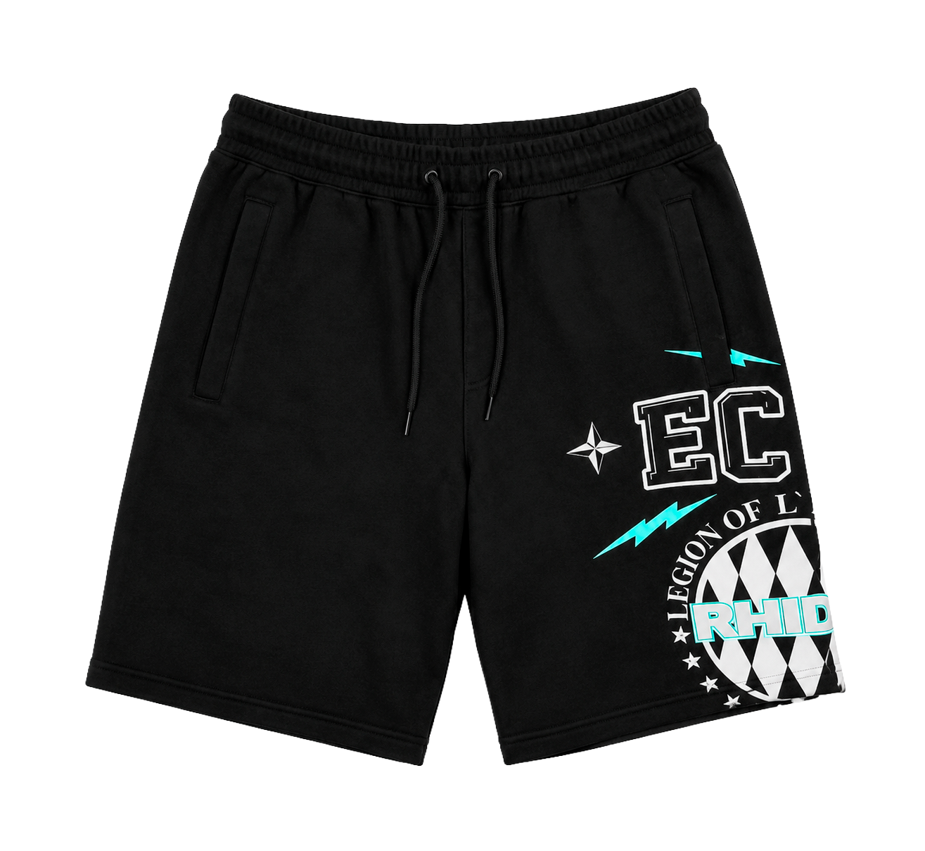 ECKO UNLTD FLEECE SWEAT SHORT BLACK - EO15N488