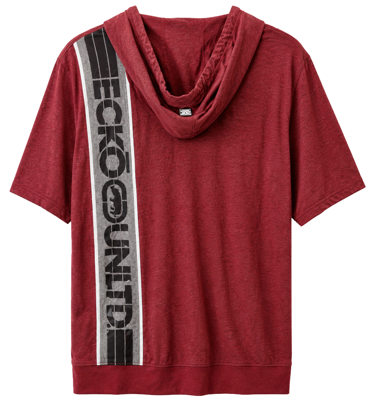 ECKO UNLTD S/S HOODIE SHIRT RED MARLED - EO12K905