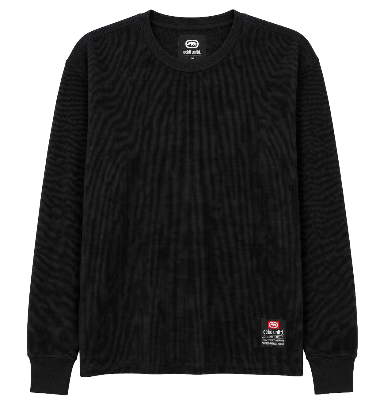 ECKO UNLTD L/S THERMAL SHIRT BLACK - EO34L366