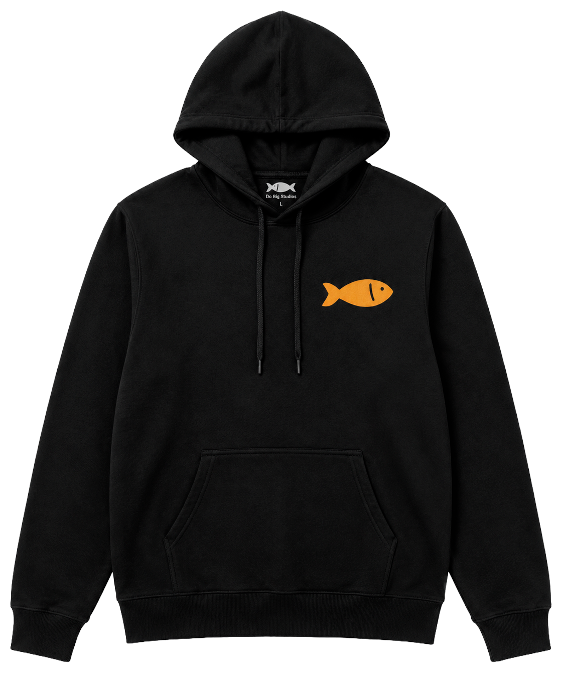 LICENSED DO BIG STUDIOS GRAPHIC HOODIE BLACK - BLKRB-005