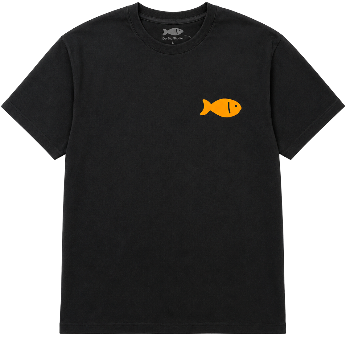 LICENSED DO BIG STUDIOS GRAPHIC T-SHIRT BLACK - BLKRB-009