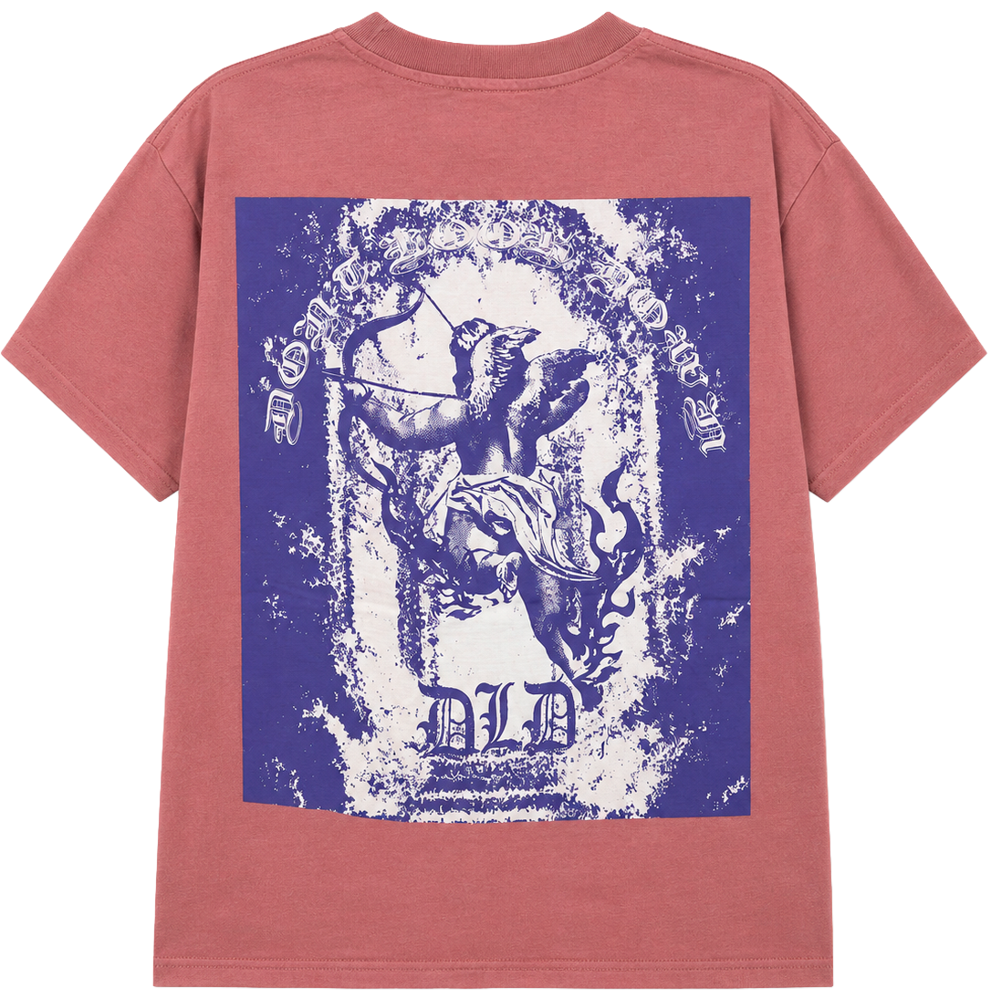 DLD OVERSIZED GRAPHIC T-SHIRT DUSTY PINK - DYF1-25T45