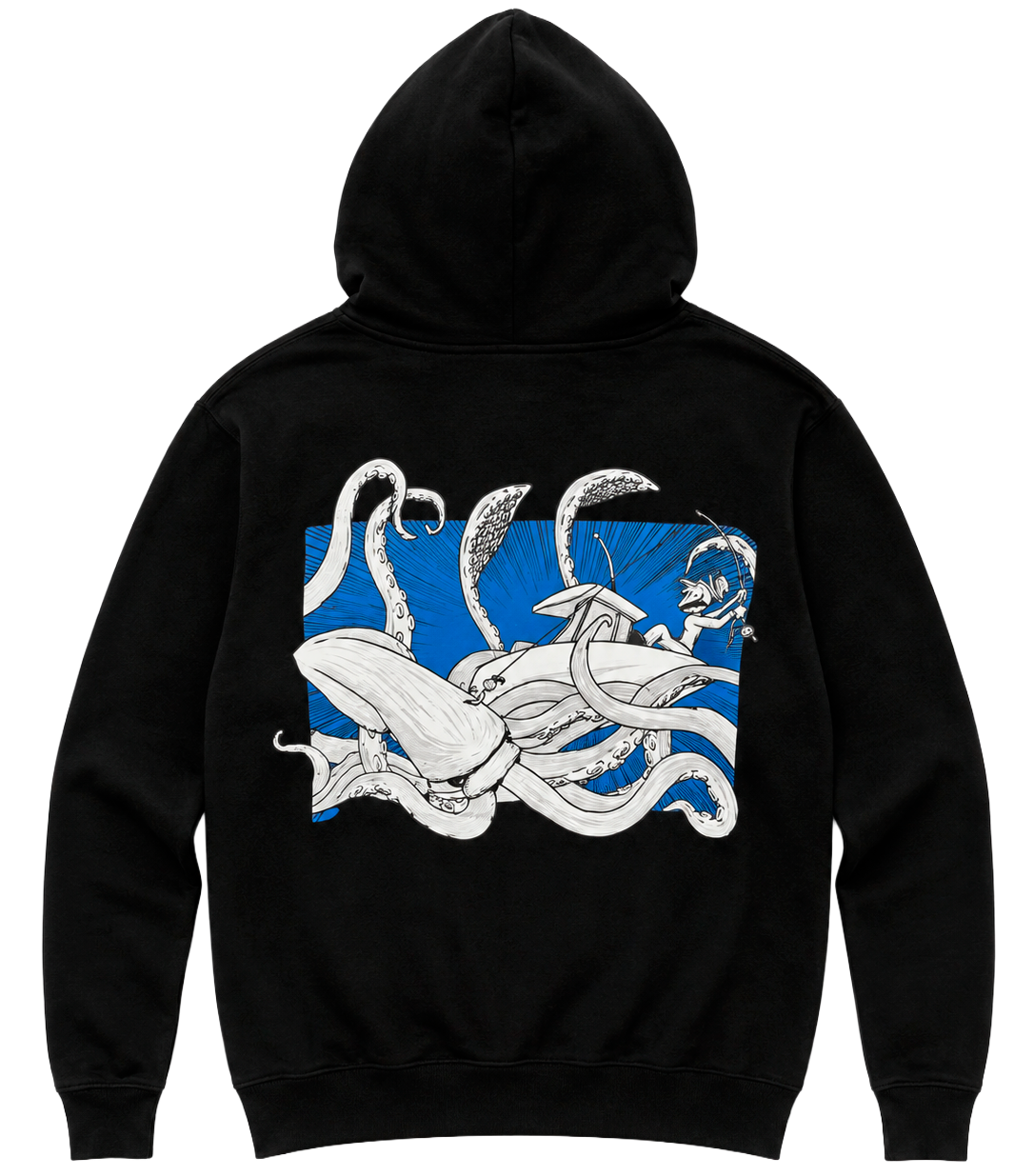 LICENSED DO BIG STUDIOS GRAPHIC HOODIE BLACK - BLKBLU