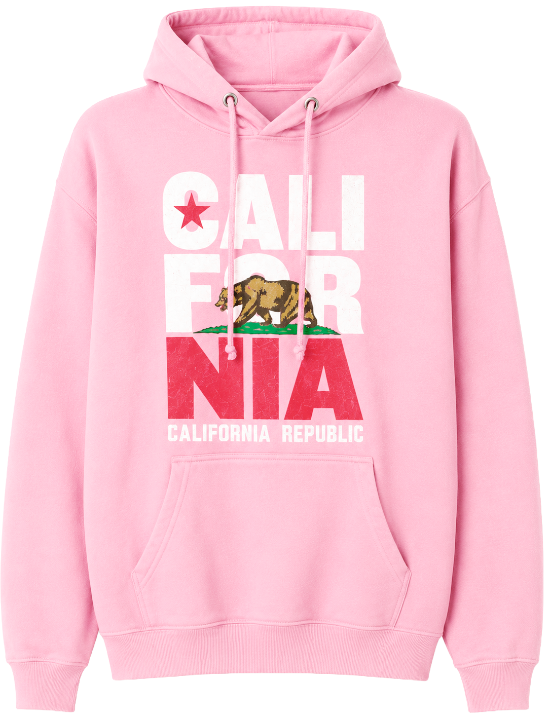 AMERICAN CROWN CALIFORNIA CALI STACK HOODIE PINK - GV91