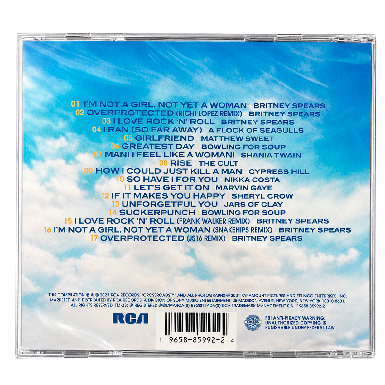 BRITNEY SPEARS CROSSROADS MOVIE SOUNDTRACK CD - CROSROAD26