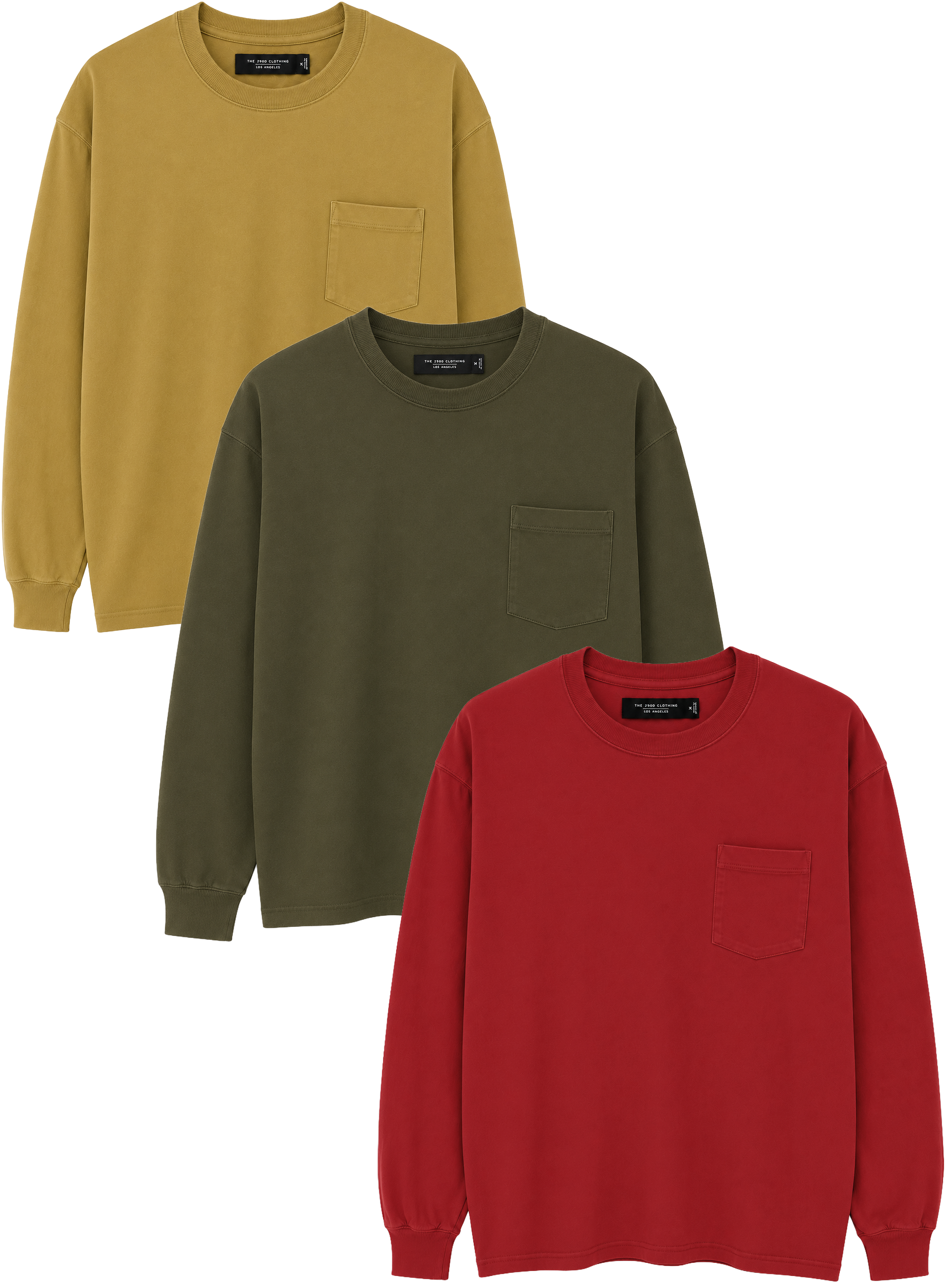 JUNK FOOD UNISEX POCKET L/S SHIRTS ASST - 12MLK383