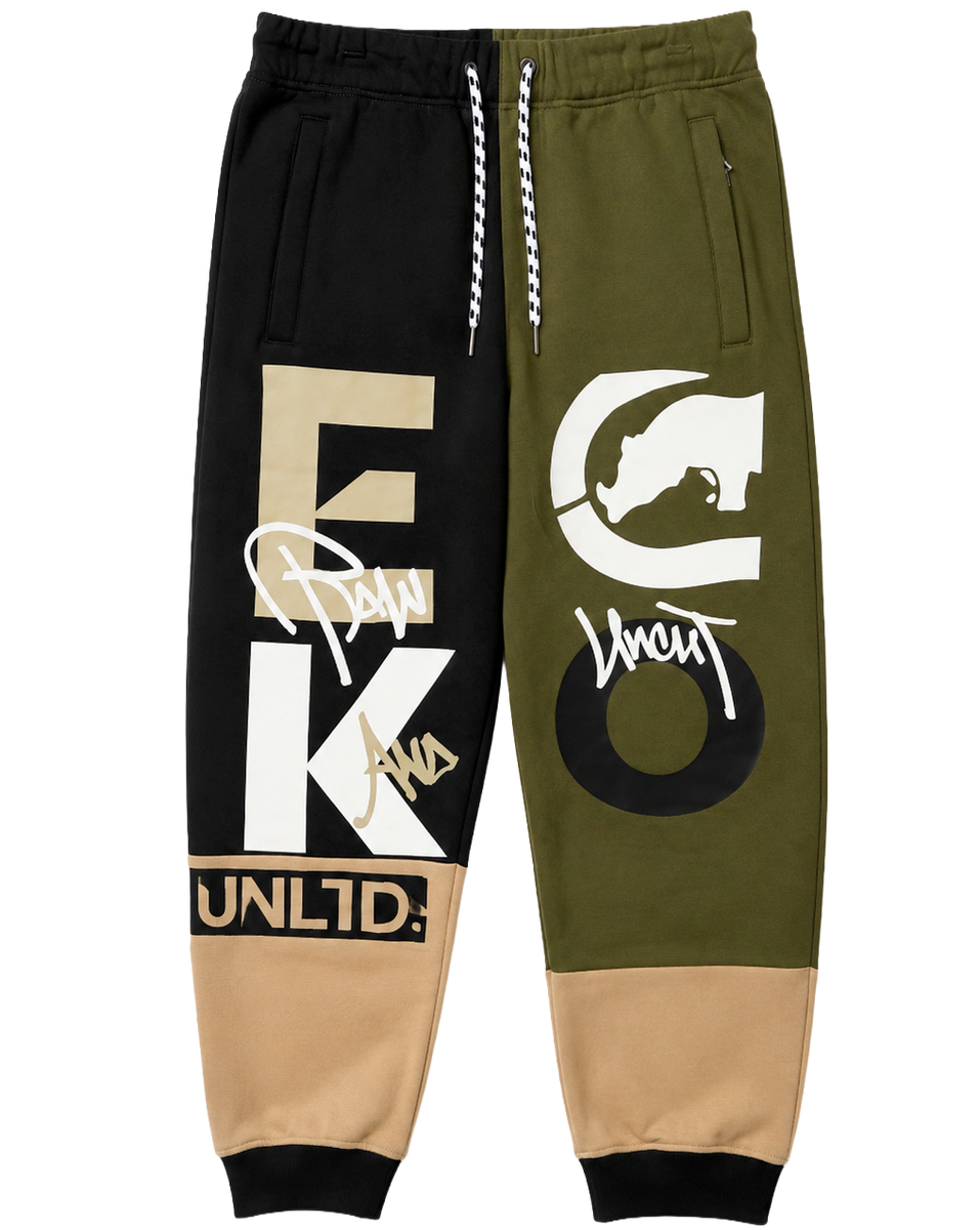 ECKO UNLTD FLEECE JOGGER PANT OLIVE - EO34G1388