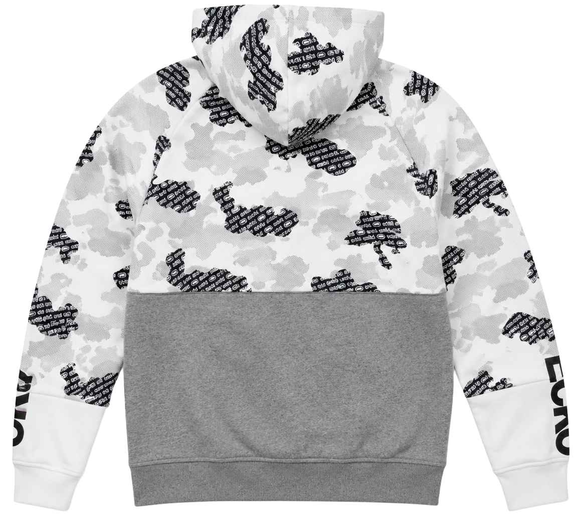 ECKO UNLTD FLEECE HOODIE WHITE CAMO - EO31H465