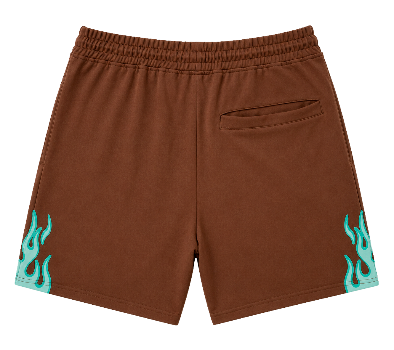 REBEL MINDS NYLON TRACK SHORTS BROWN - 151-956