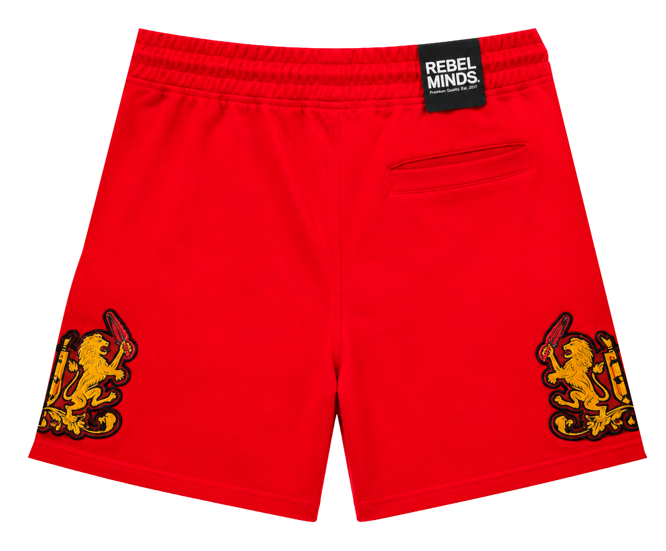 REBEL MINDS NYLON TRACK SHORTS RED - 151-951