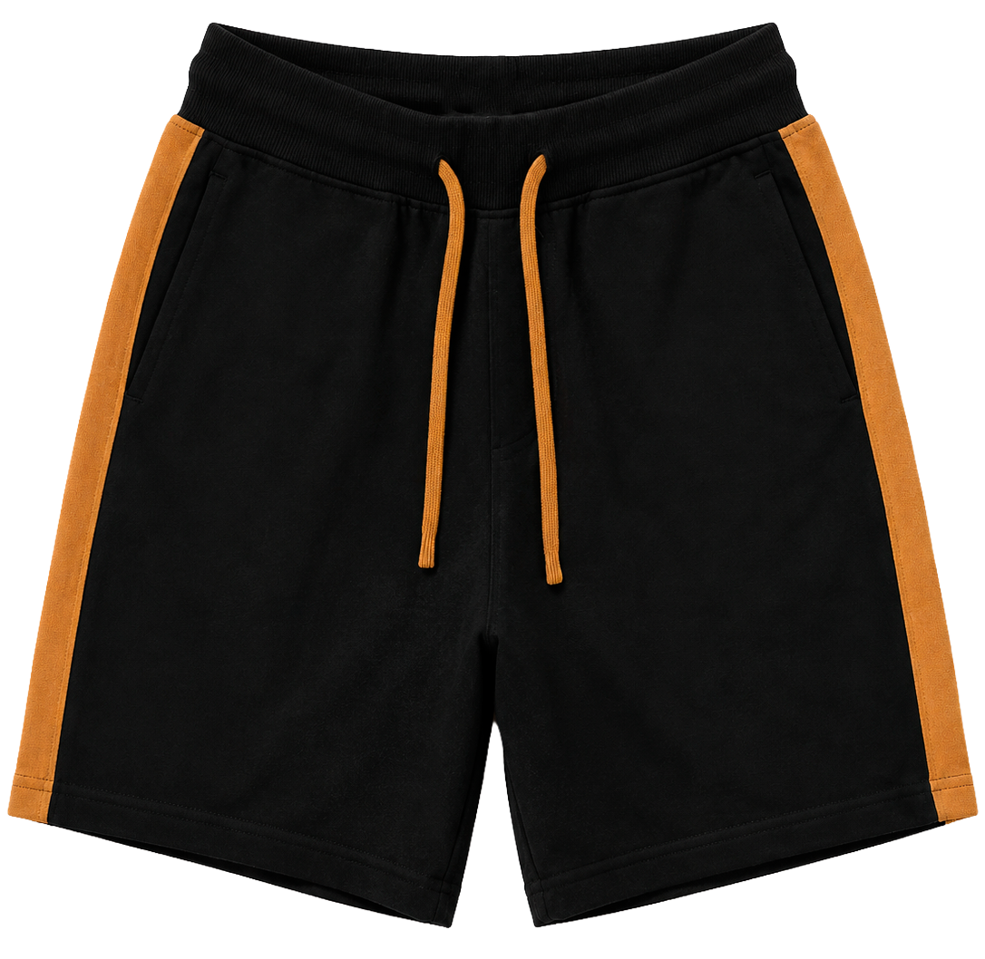 RINGSPUN BASIC SWEAT SHORTS BLACK - 341-911