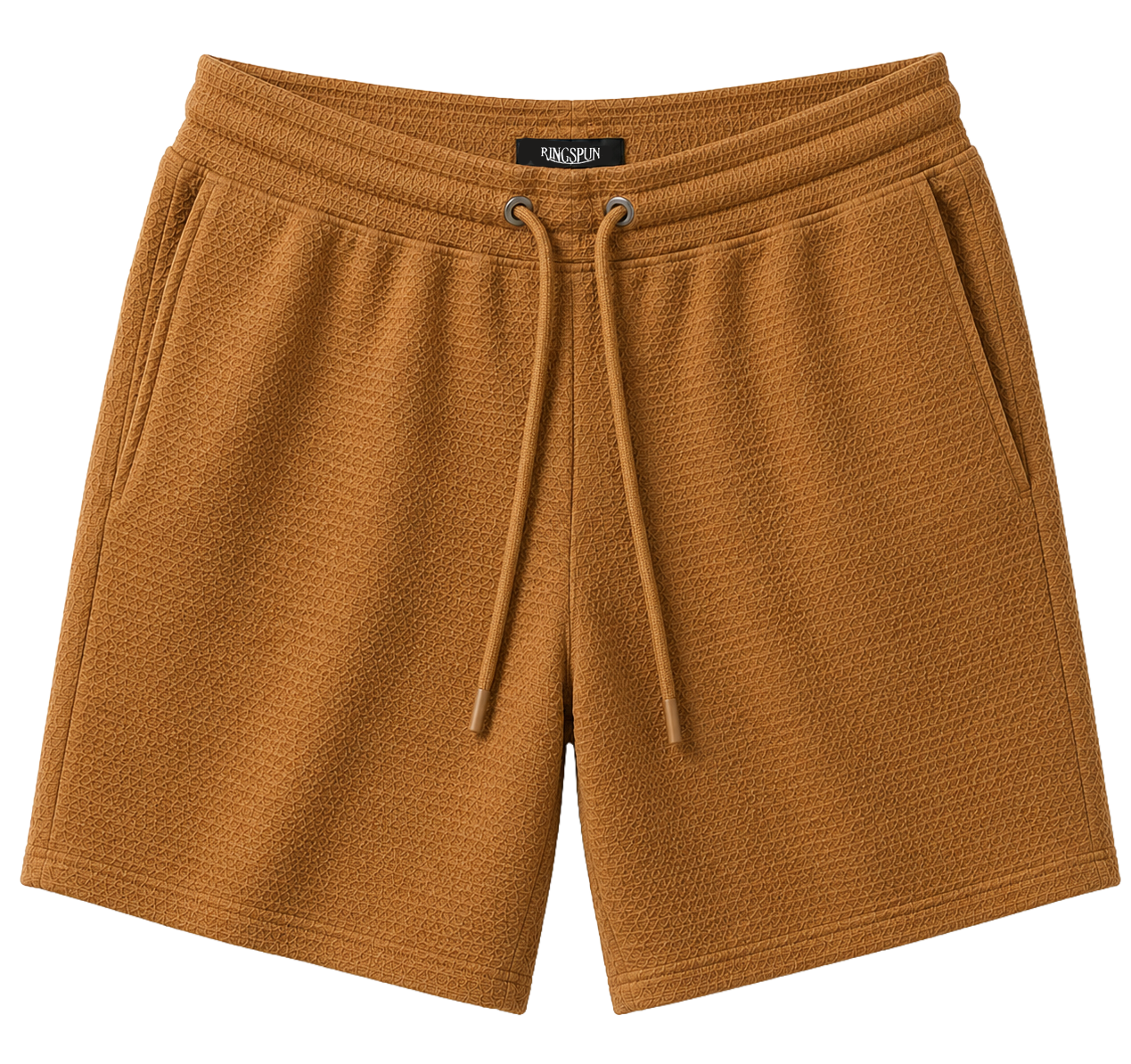RINGSPUN KNIT SWEAT SHORTS BEIGE - 341-942