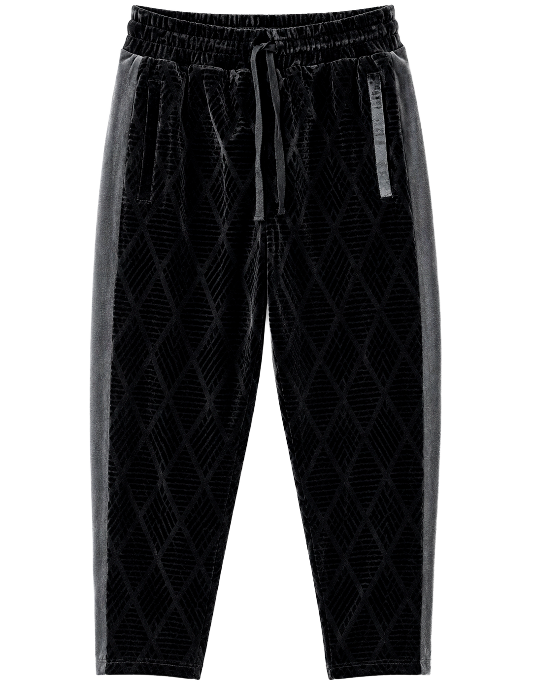 RINGSPUN VELOUR LOUNGE PANTS BLACK - 342-482