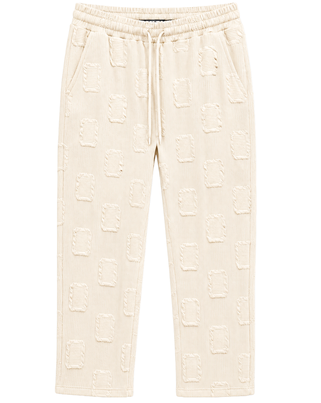 RINGSPUN JACQUARD LOUNGE PANTS CREAM - 342-486