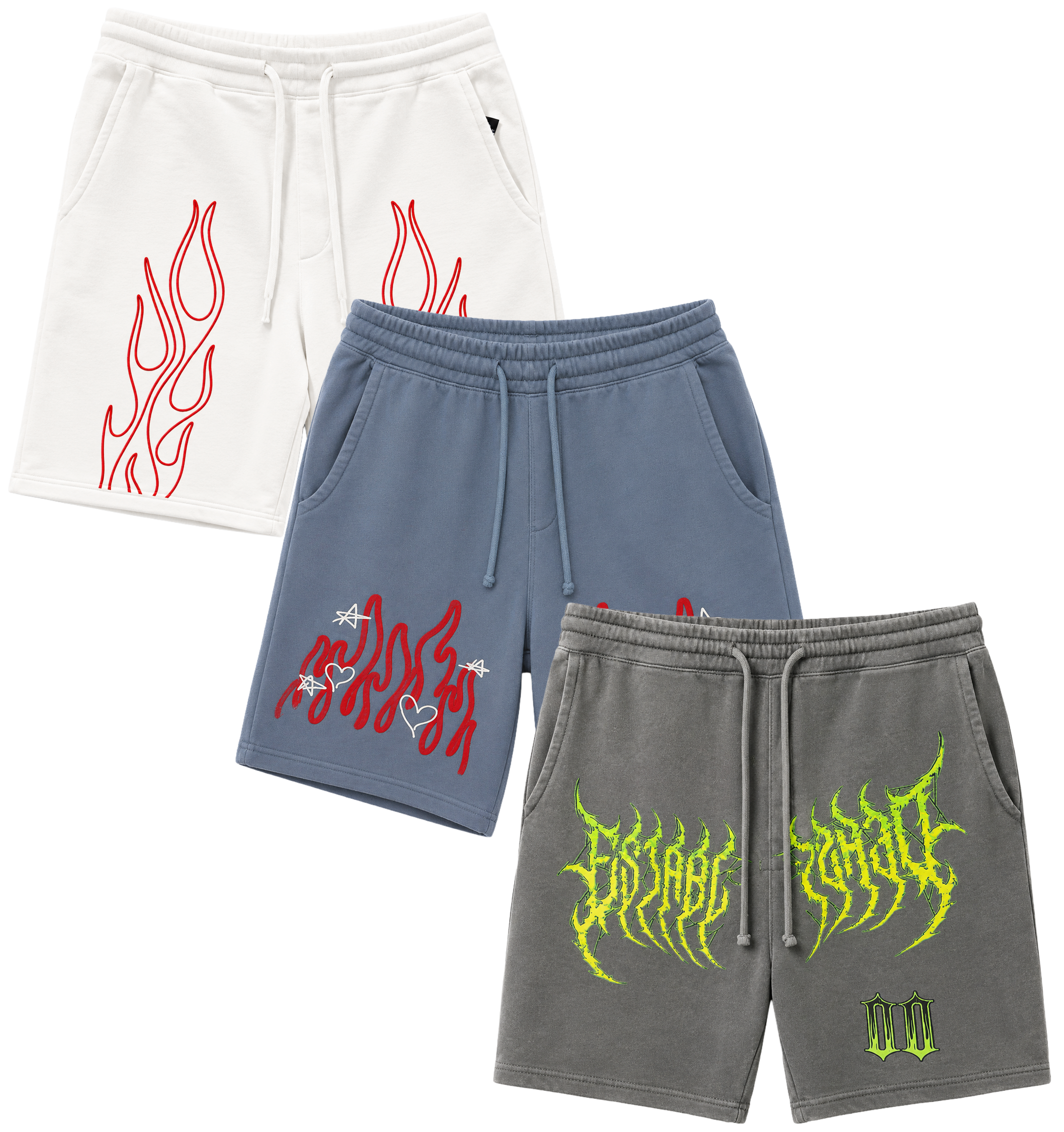 WELL ESTABLISHED ASSORTED SWEAT SHORTS ASST - WESWTSHT