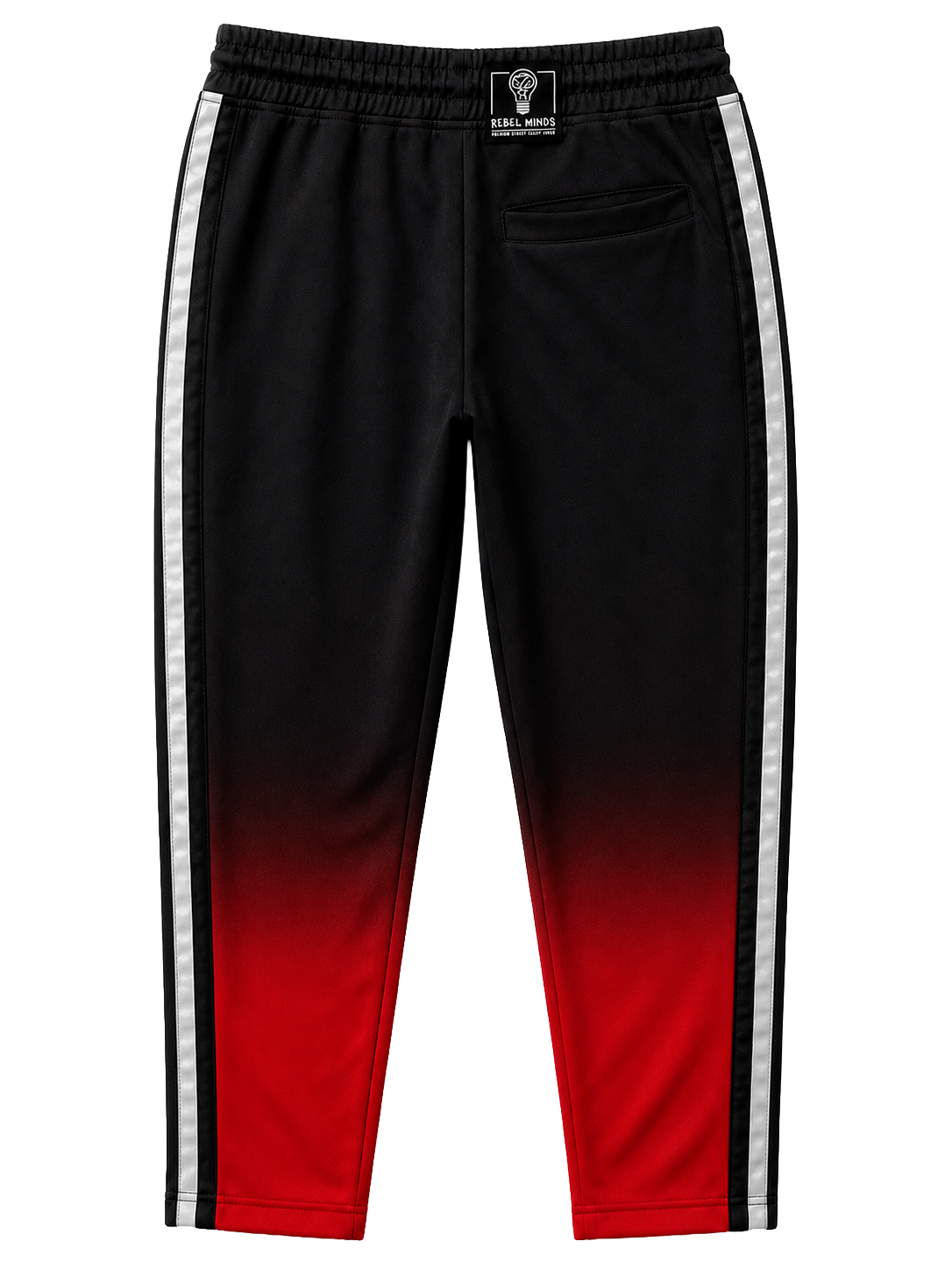 REBEL MINDS OMBRE TRACK PANTS BLACK - 111-412