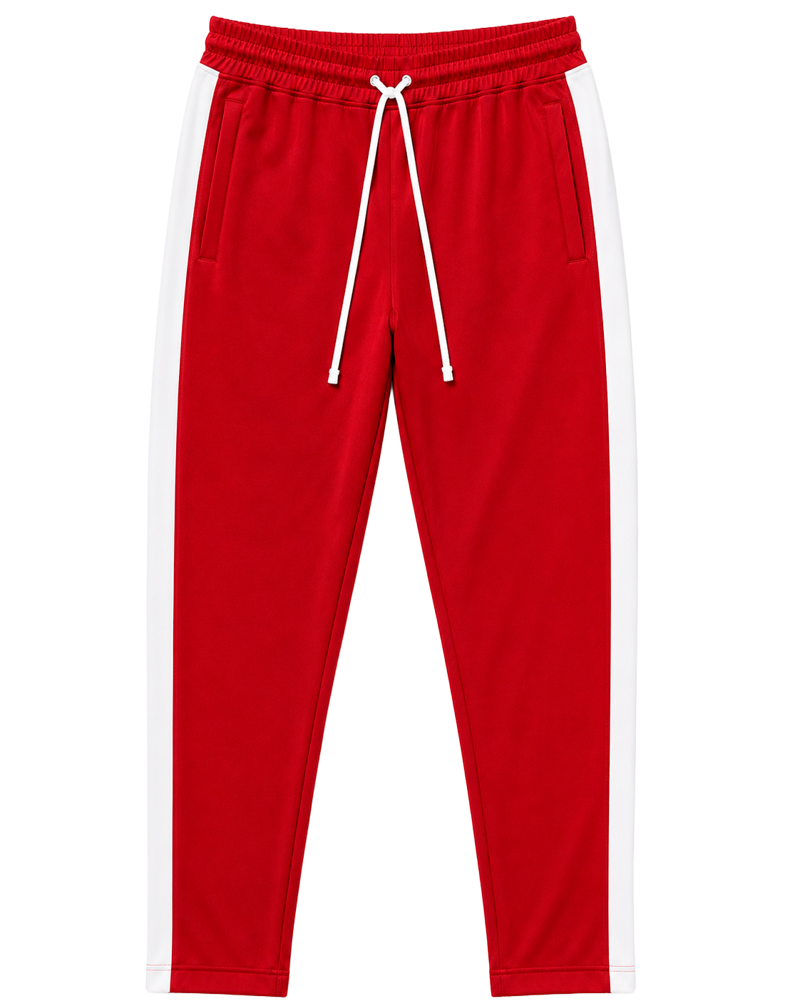 REBEL MINDS IR TRACK PANTS RED/WHITE - 100-401R/100-402C