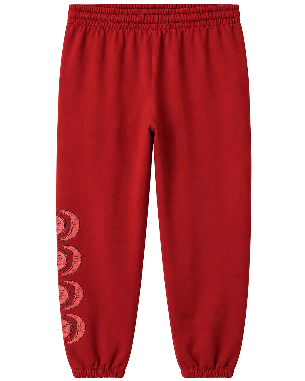 LICENSED MOON PHASE SWEATPANTS RED - TR26289GENU