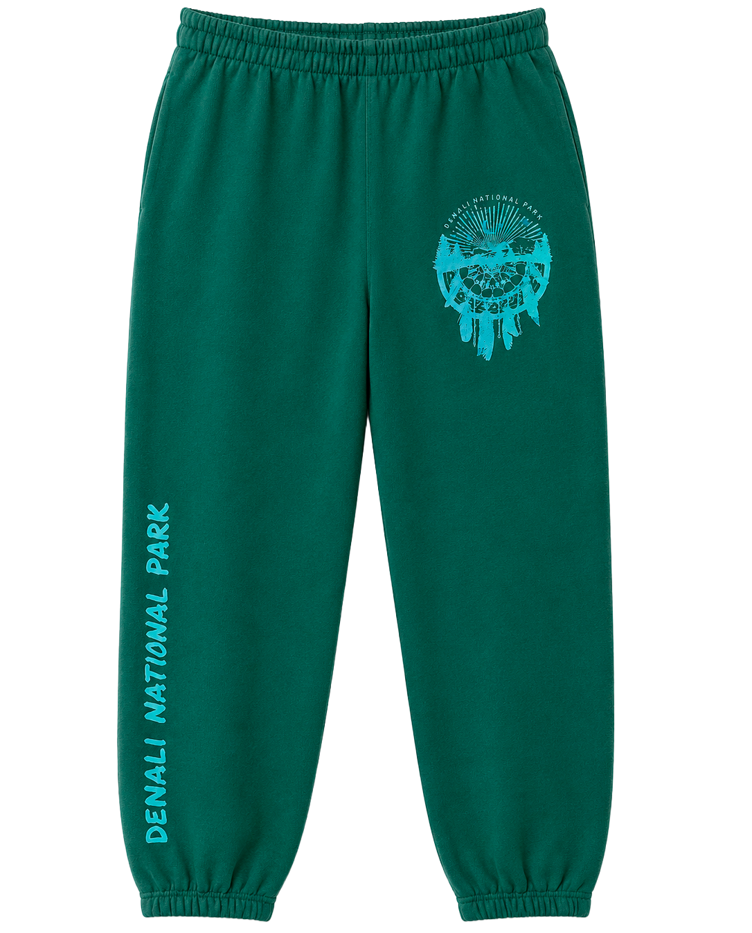 LICENSED DENALI NATIONAL PARK SWEATPANTS GREEN - TR26442NCYU
