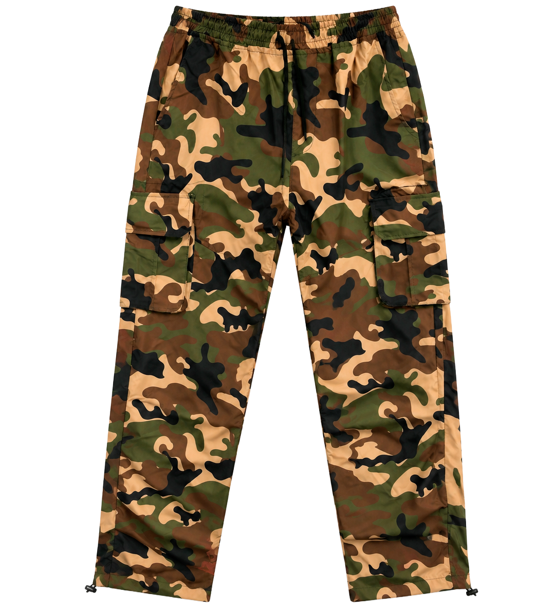 REBEL MINDS CARGO WINDBREAKER PANTS WOODLAND - 152-449