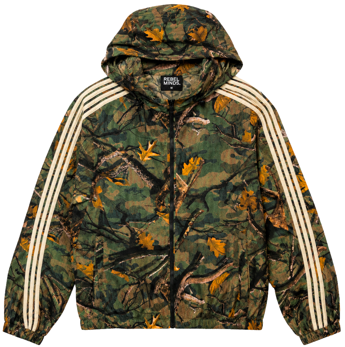 REBEL MINDS WINDBREAKER JACKET HUNTING CAMO - 100-592
