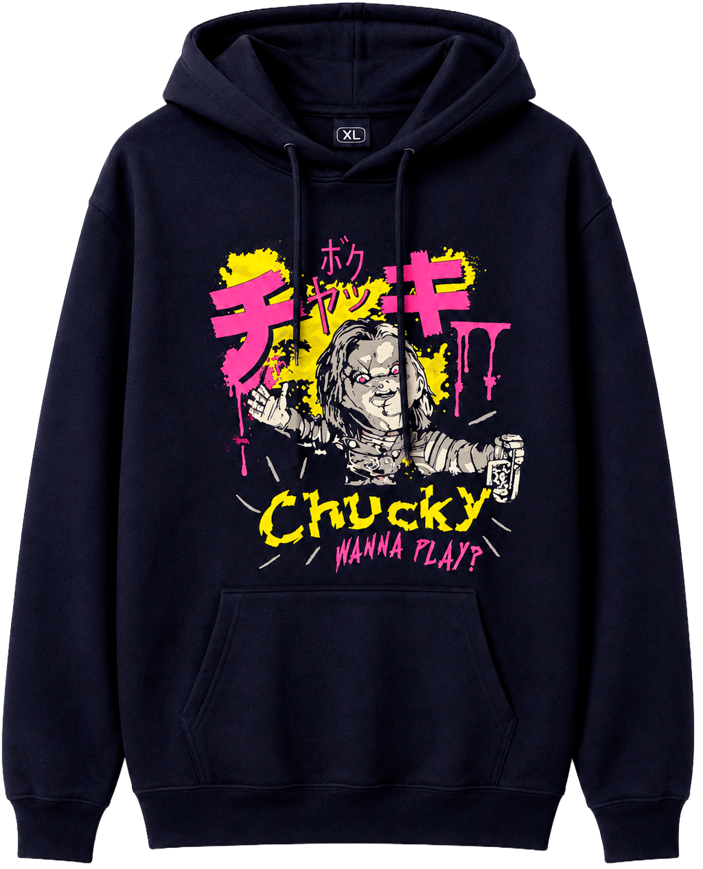 ブランデー chuckie LICENSED CHUCKY MOVIE HOODIE NAVY - CYAH2570RC